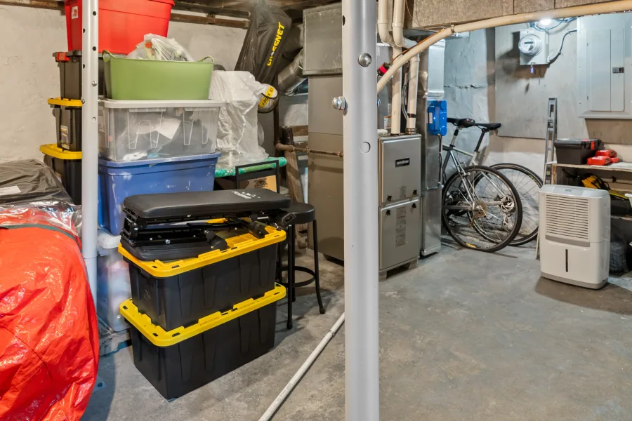 Lower level storage and mechanical area — photographed by 513Shutter Cincinnati