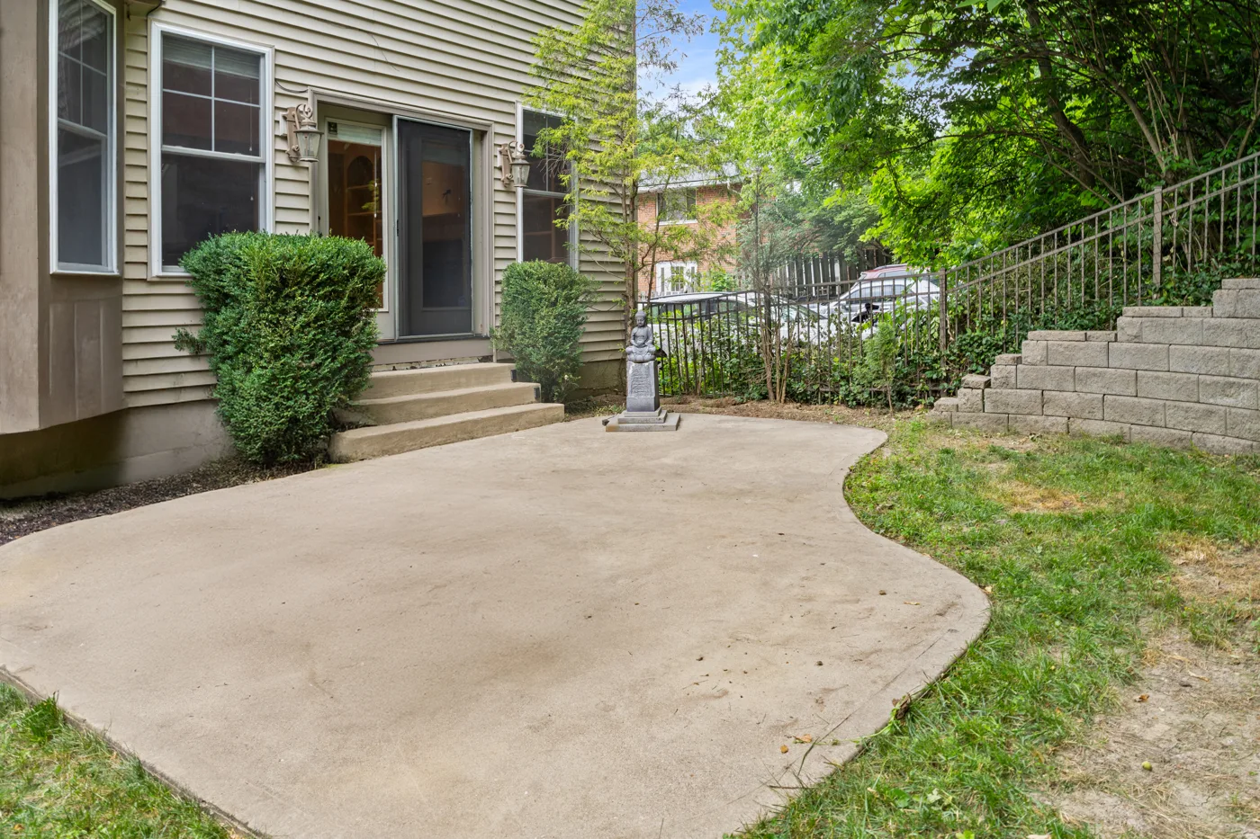 Before: Backyard Patio in Cincinnati Listing
